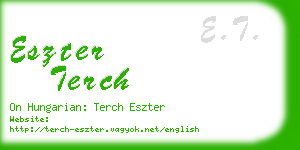 eszter terch business card